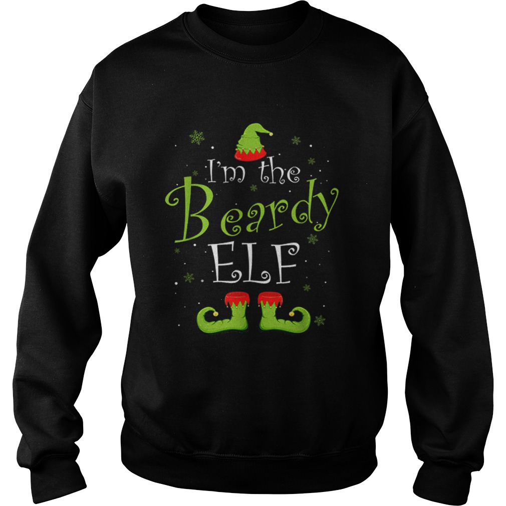 Im The Beardy Elf Christmas Matching Family Xmas Sweatshirt