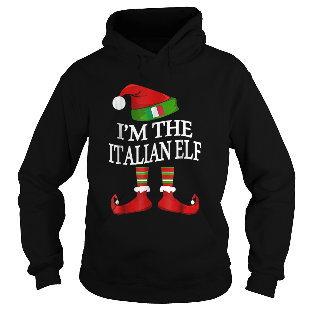 Im The Italian Elf Matching Group Family Christmas Hoodie