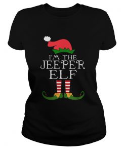 Im The Jeeper ELF Santa Hat Jeep Lovers Merry Christmas  Classic Ladies