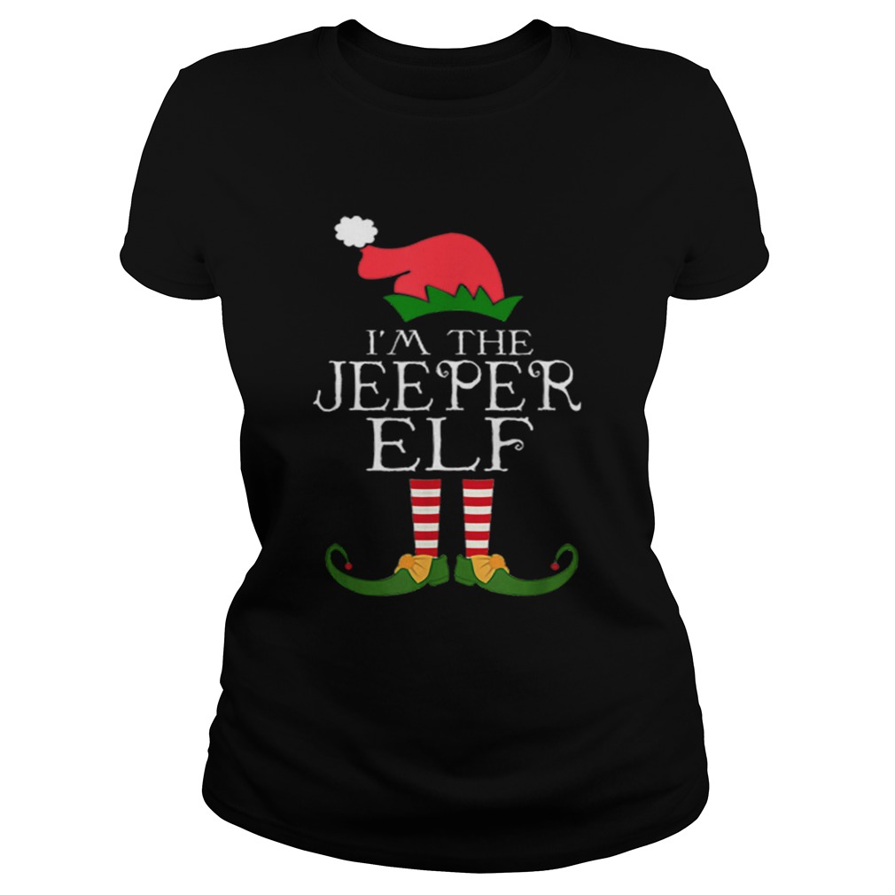 Im The Jeeper ELF Santa Hat Jeep Lovers Merry Christmas Classic Ladies