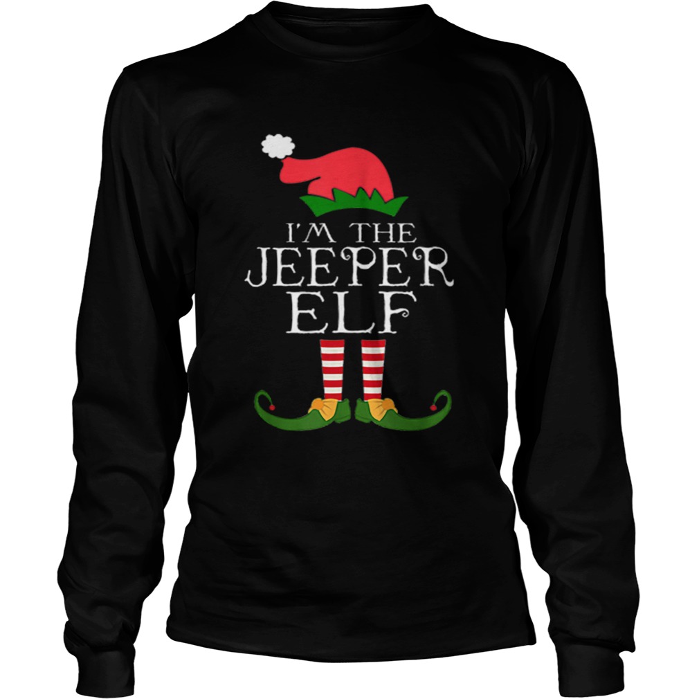 Im The Jeeper ELF Santa Hat Jeep Lovers Merry Christmas LongSleeve