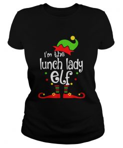 Im The Lunch Lady ELF Christmas Xmas Funny Matching Family  Classic Ladies