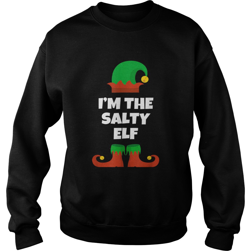 Im The Salty Elf Funny Family Christmas Gift Sweatshirt