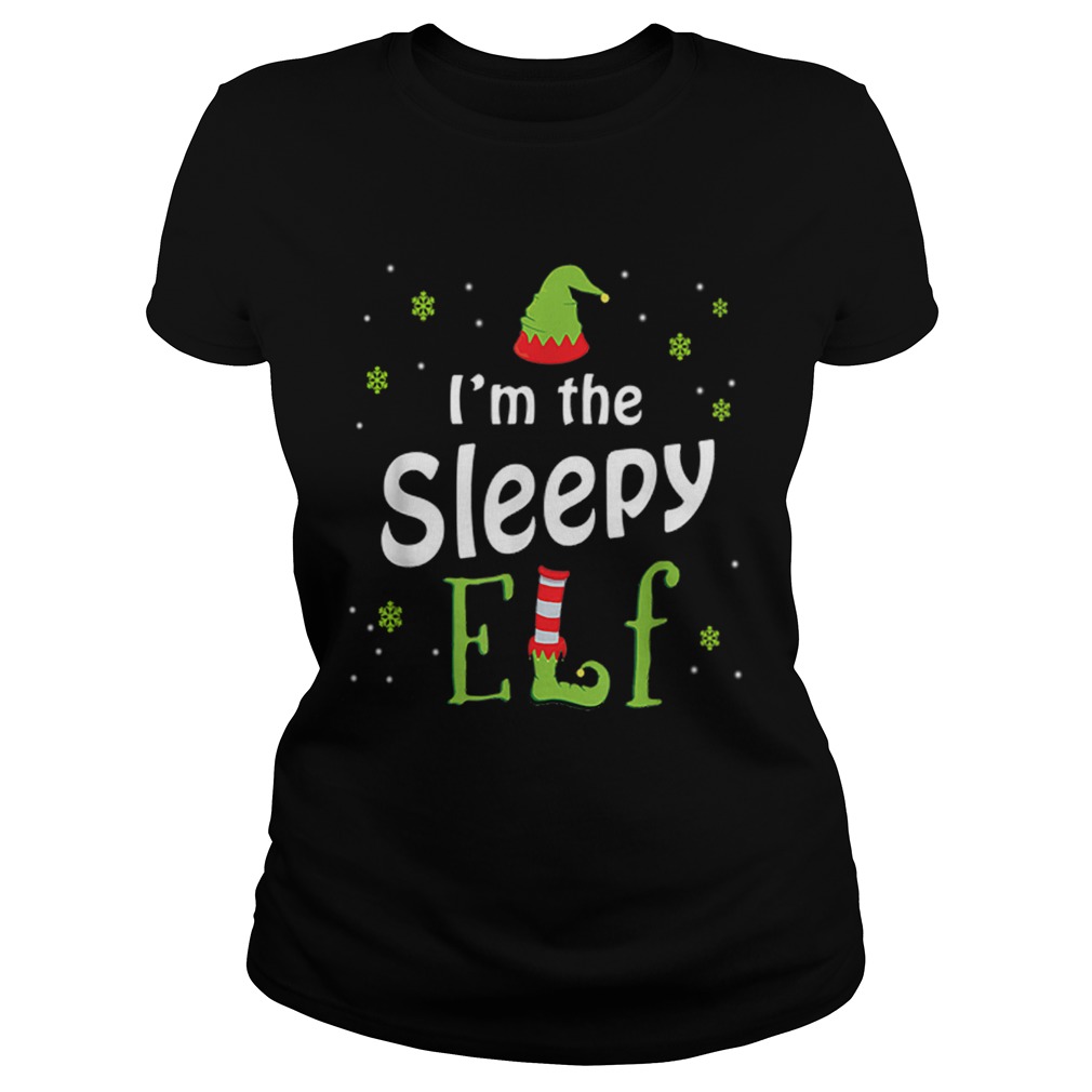 Im The Sleepy Elf Funny Group Matching Family Xmas Gift Classic Ladies