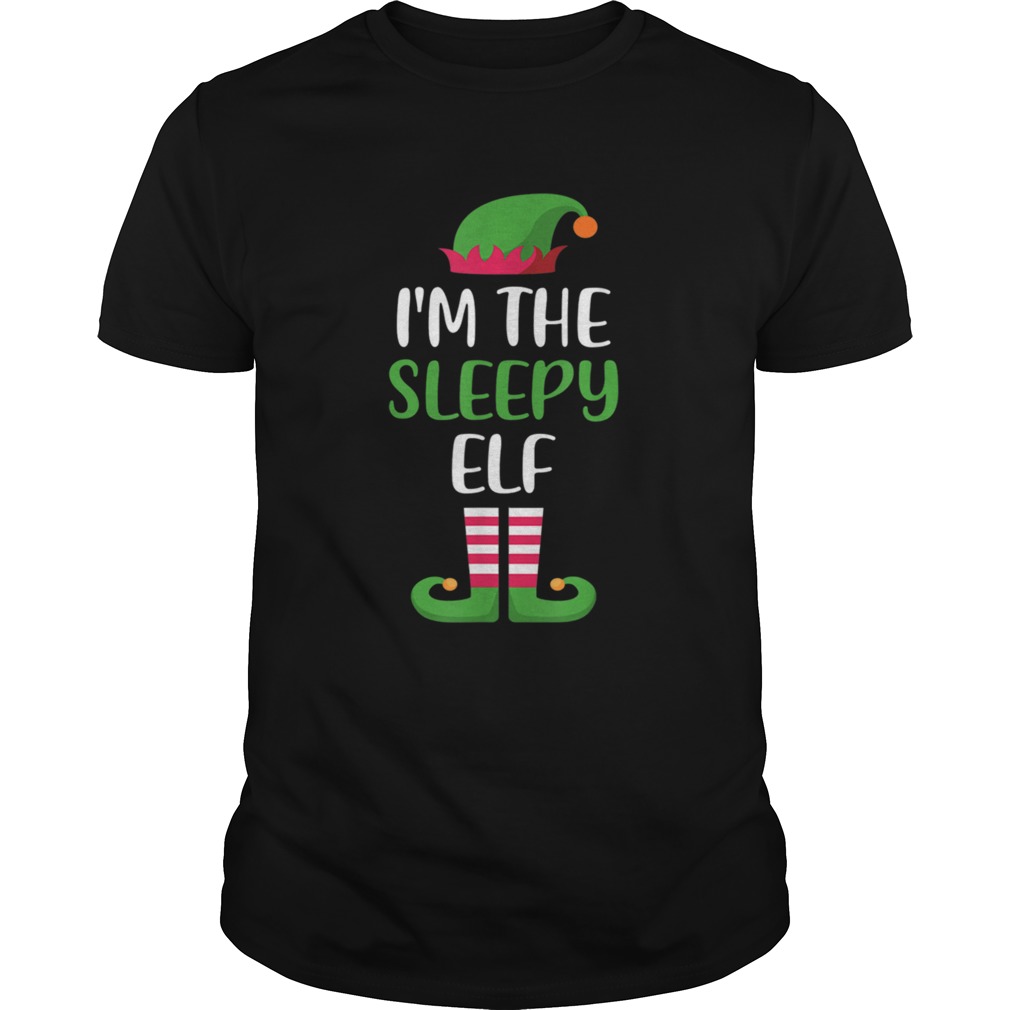 Im The Sleepy Elf Matching Family Christmas shirt