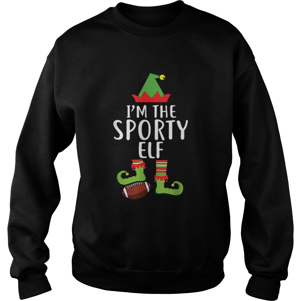 Im The Sporty Rugby Elf Matching Family Christmas Sweatshirt