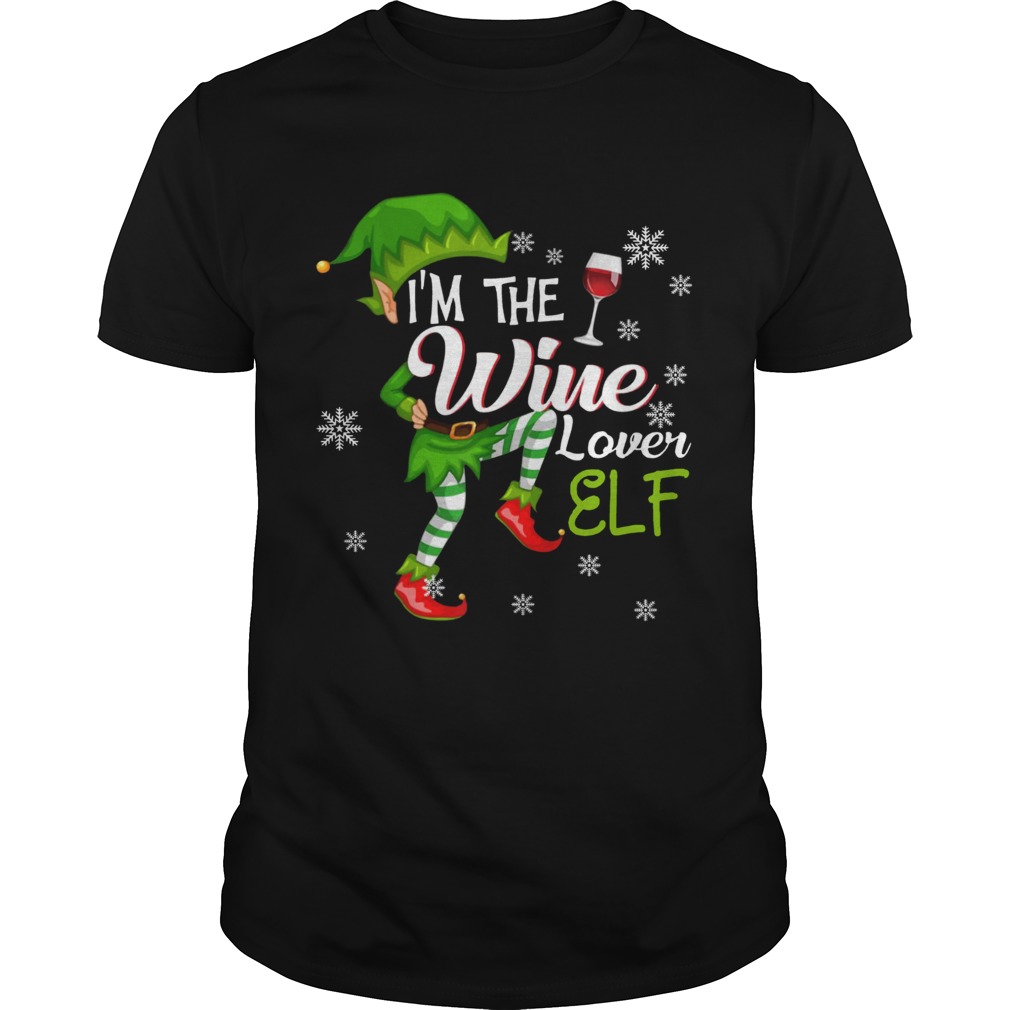 Im The Wine Lover Elf Matching Family Christmas shirt