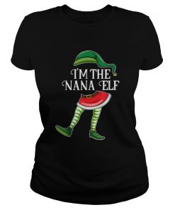 Im the Nana Elf Christmas Matching Family Group Gift  Classic Ladies