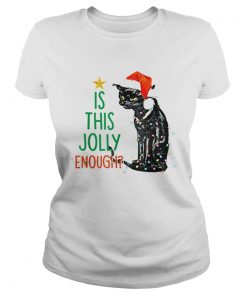 Is this Jolly Enough Black Cat Santa Christmas  Classic Ladies