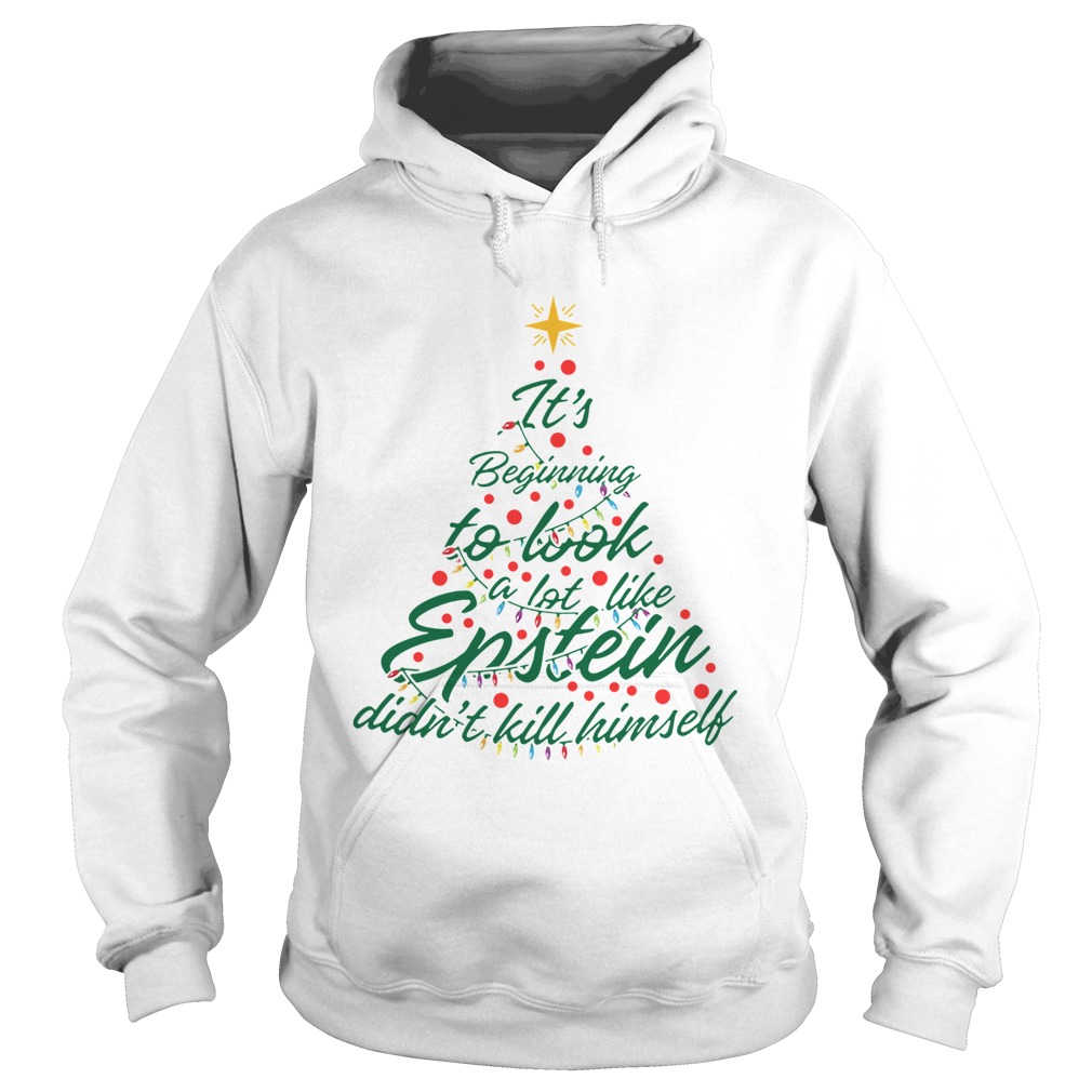 Its Beginning To Look A Lot Like Epstein Didnt Kill Himself Christmas Tree Hoodie