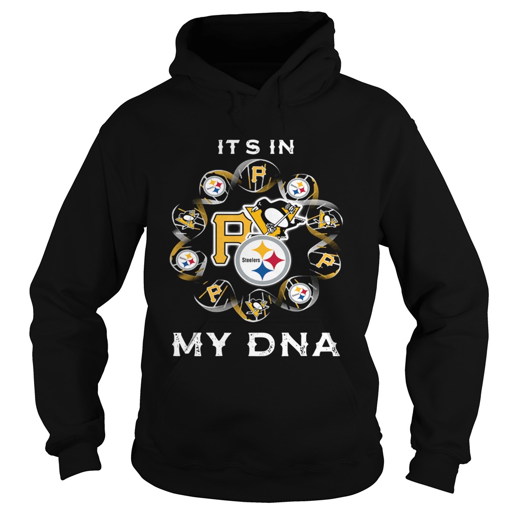 Its in my DNA Pittsburgh Sports Pittsburgh Steelers Pittsburgh Penguins Pittsburgh Pirates Hoodie