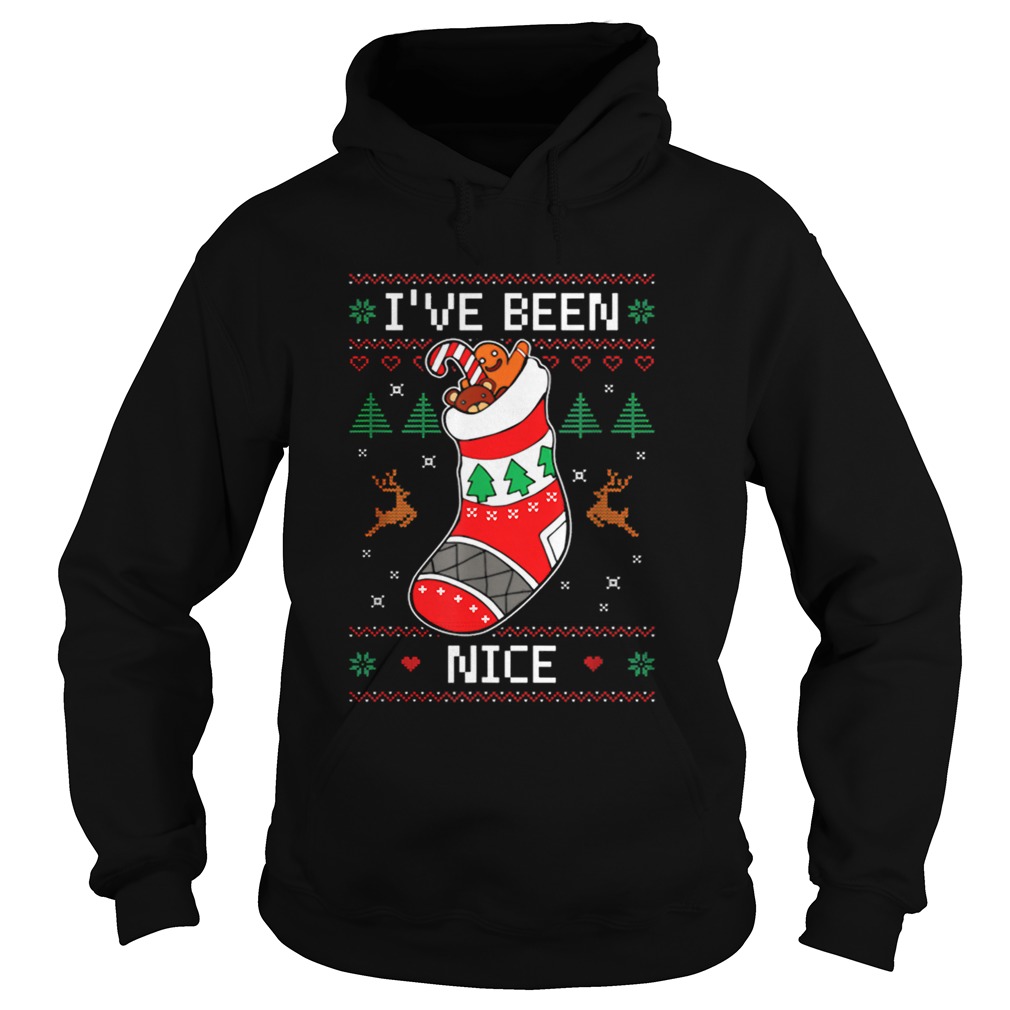 Ive Been Nice Stocking Matching Ugly Christmas Hoodie