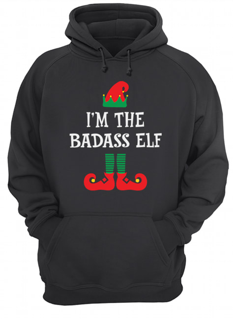 I’m The Badass Elf Matching Family Group Christmas Unisex Hoodie