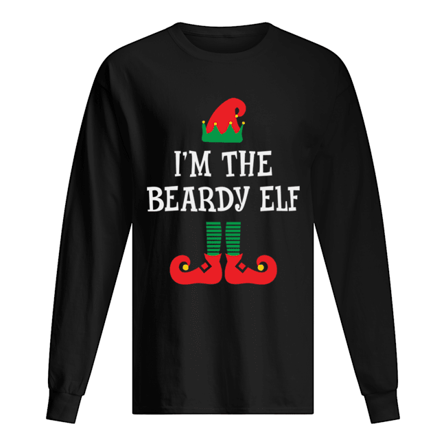 I’m The Beardy Elf Matching Group Christmas Long Sleeved T-shirt 