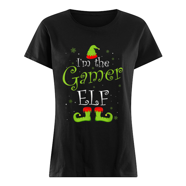 I’m The Gamer Elf Matching Family Group Christmas Funny Xmas Classic Women's T-shirt