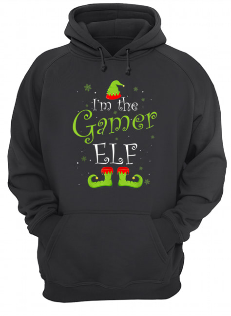 I’m The Gamer Elf Matching Family Group Christmas Funny Xmas Unisex Hoodie