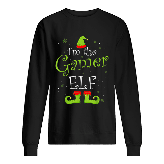 I’m The Gamer Elf Matching Family Group Christmas Funny Xmas Unisex Sweatshirt