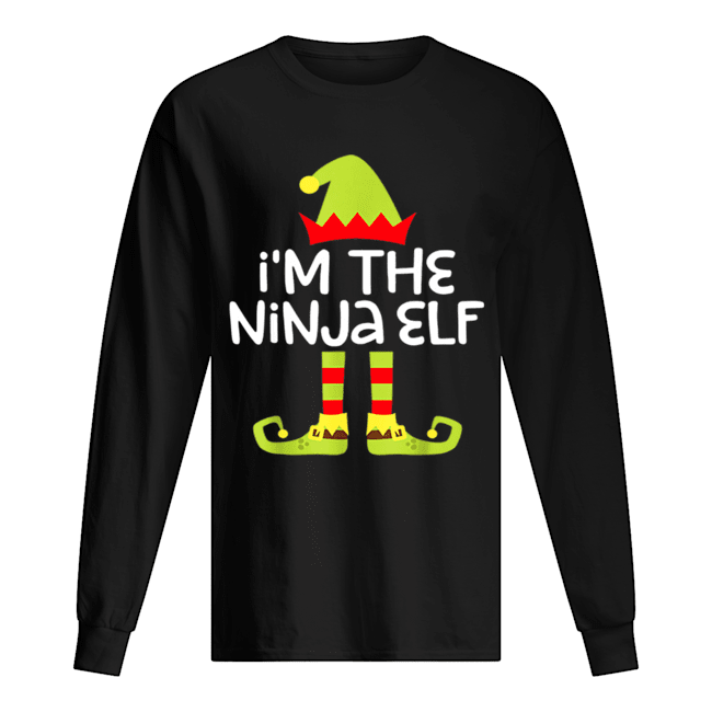 I’m The Ninja Elf Matching Christmas Costume Long Sleeved T-shirt 