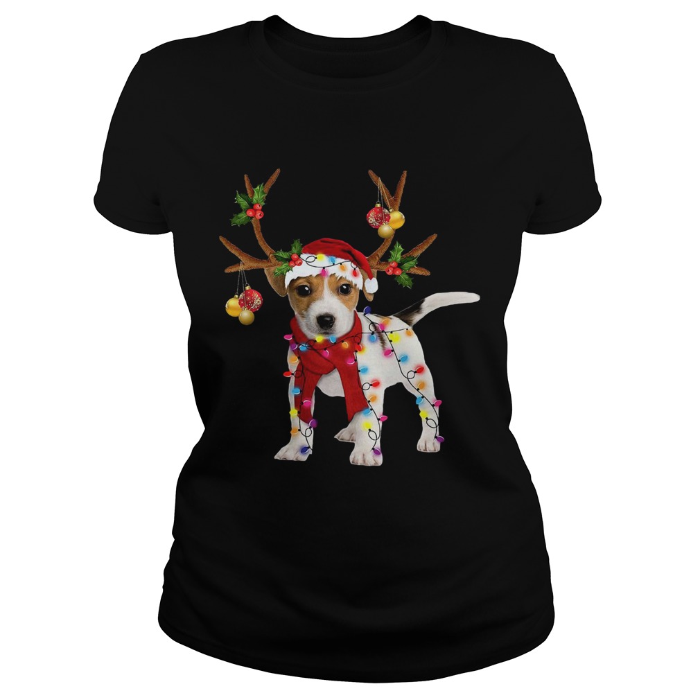 Jack Russell Gorgeous Reindeer Classic Ladies