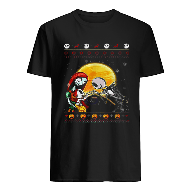 Jack Skellington and Sally ugly Christmas shirt