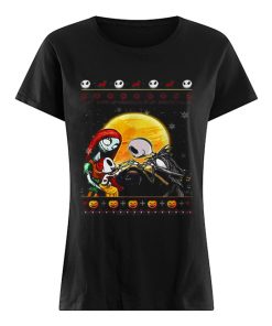 Jack Skellington and Sally ugly Christmas  Classic Women's T-shirt