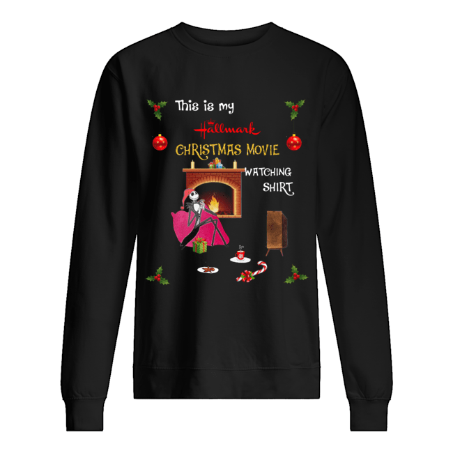 Jack Skellington this is my Hallmark christmas movie watching Unisex Sweatshirt