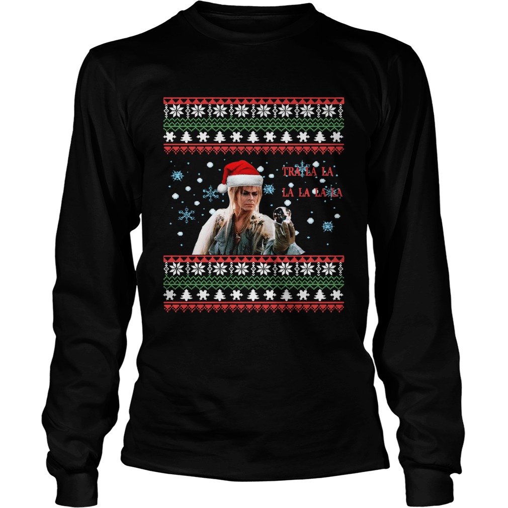 Jareth Labyrinth Tra La La La La La La Ugly Christmas LongSleeve