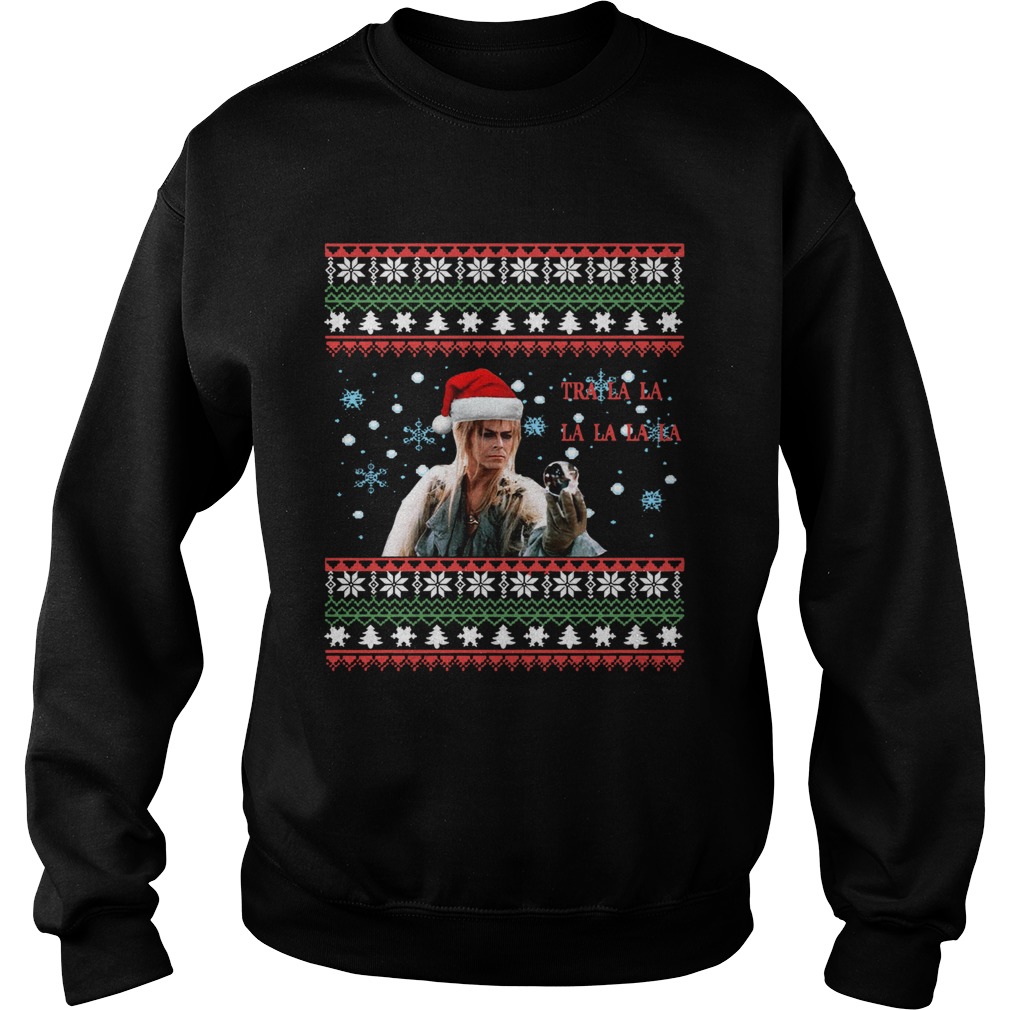 Jareth Labyrinth Tra La La La La La La Ugly Christmas Sweatshirt