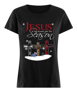 Jesus is the reason for the season christmas cross Eeyore  Classic Women's T-shirt