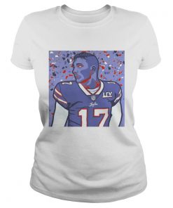 Josh Allen No17 Buffalo Bills Art  Classic Ladies