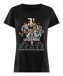 Juventus legends 1897 2020 Cristiano Ronaldo Alessandro Del Piero Gianluigi Buffon thank you for the memories signatures  Classic Women's T-shirt