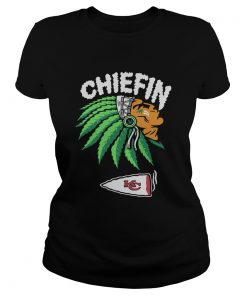 Kansas City Chiefs Chiefin Weed Smoking Indian  Classic Ladies