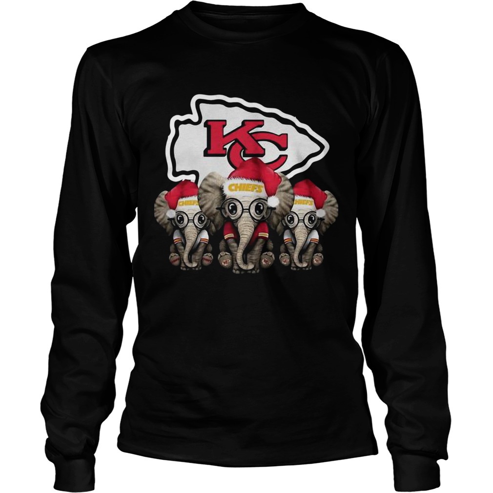 Kansas City Chiefs Elephant Christmas LongSleeve