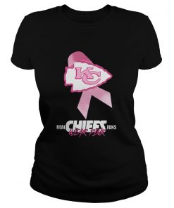 Kansas City Chiefs Real Chiefs Fans Wear Pink Breast Cancer  Classic Ladies