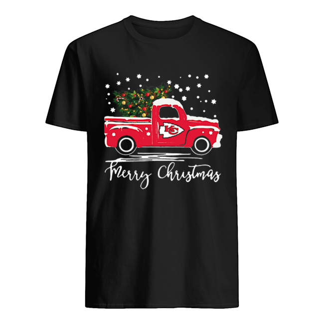 Kansas City Chiefs Truck Merry Christmas shirt