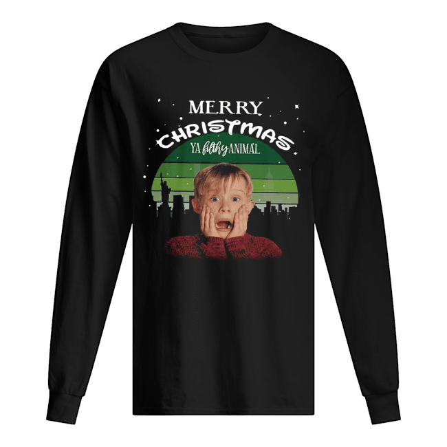 Kevin Mccallister merry christmas ya filthy animal Long Sleeved T-shirt 