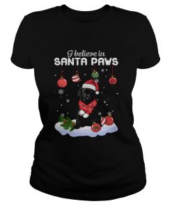 Labrador I believe in Santa Paws Christmas  Classic Ladies