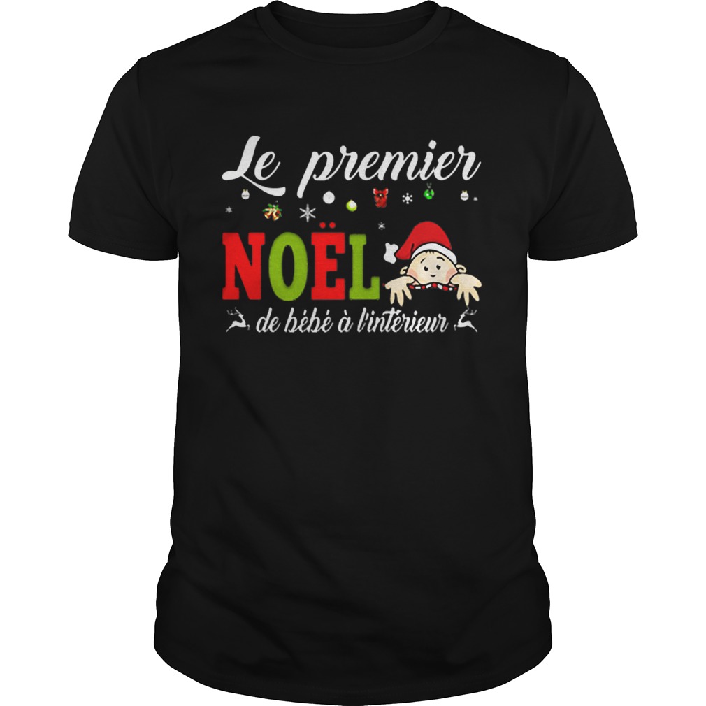 Le premier Noel de bebe a linterieur shirt