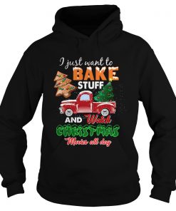 Lets Bake Stuff Drink Wine and Watch Christmas Movies Funny  Hoodie