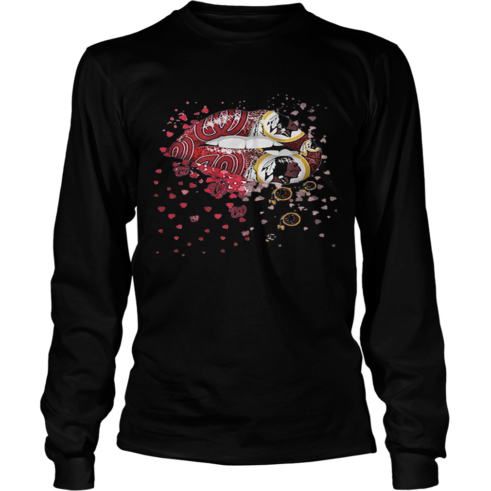 Lips Washington Nationals Washington Redskins LongSleeve