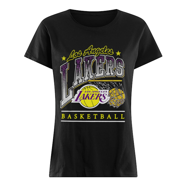 Los Angeles Lakers Purple Basketball Classic Women's T-shirt