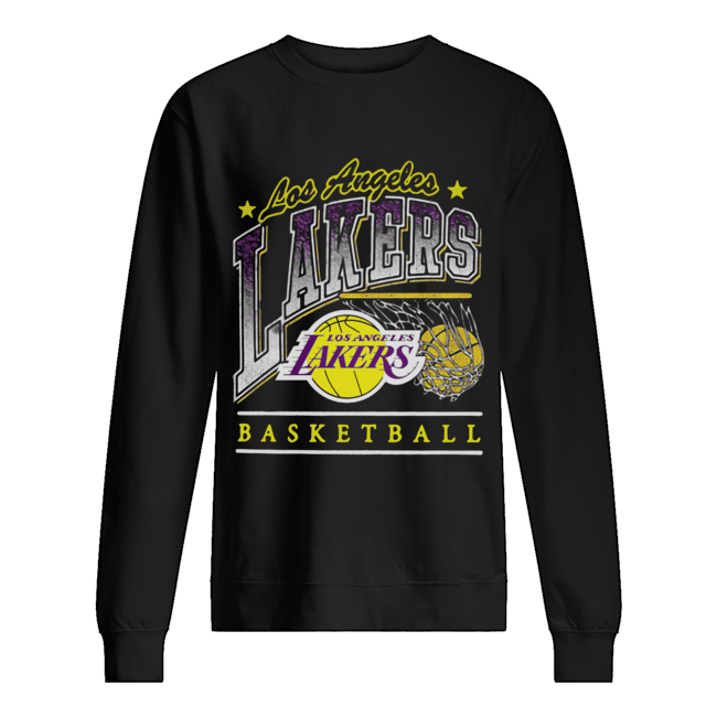 Los Angeles Lakers Purple Basketball Unisex Sweatshirt