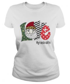 Love Grandma Life Santa Art Christmas  Classic Ladies