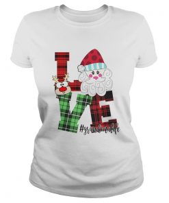 Love Grandma Life Santa Caro Christmas  Classic Ladies