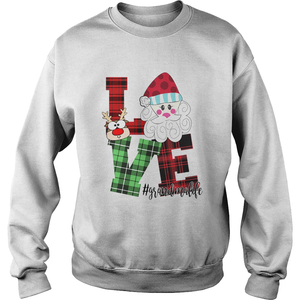 Love Grandma Life Santa Caro Christmas Sweatshirt