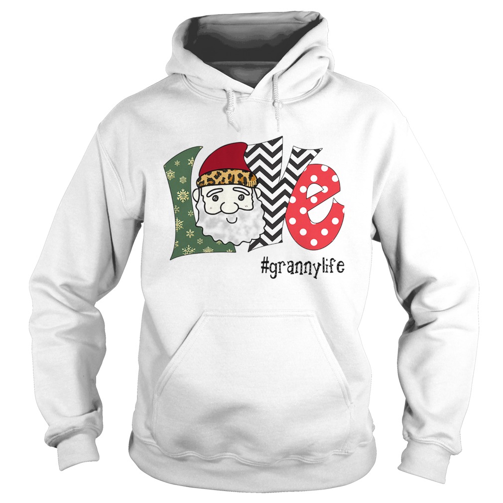 Love Granny Life Santa Art Christmas Hoodie