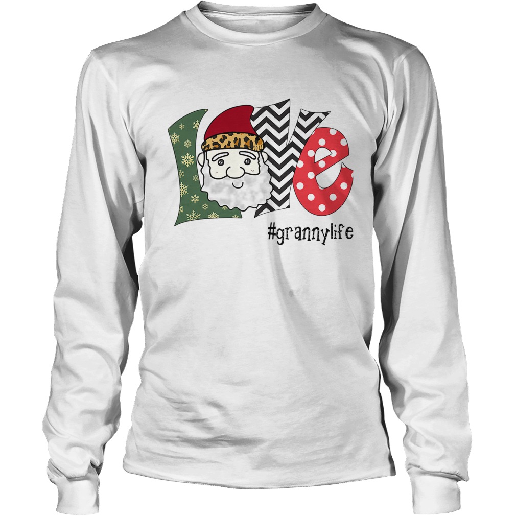 Love Granny Life Santa Art Christmas LongSleeve