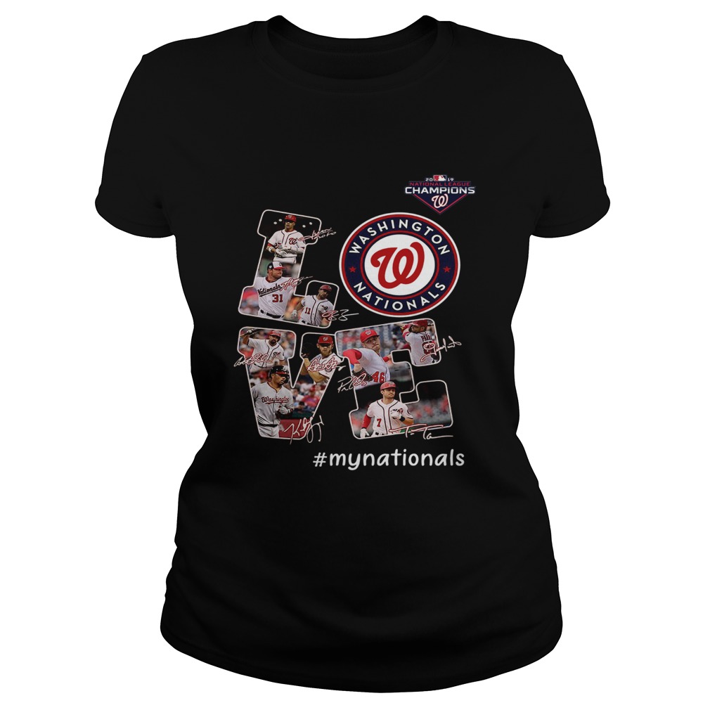 Love Washington Nationals My Nationals Signatures Classic Ladies