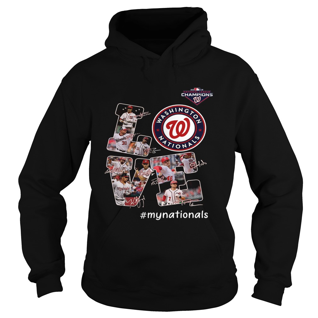 Love Washington Nationals My Nationals Signatures Hoodie