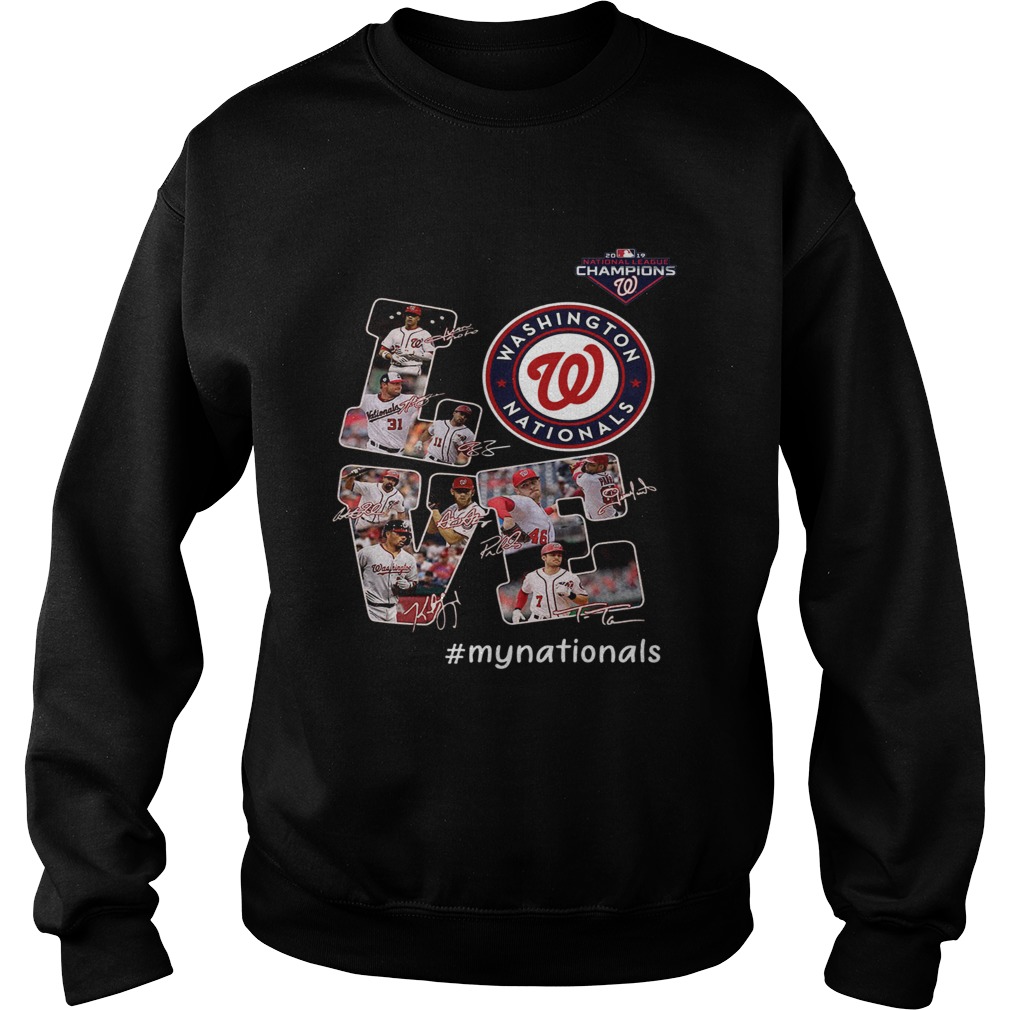 Love Washington Nationals My Nationals Signatures Sweatshirt